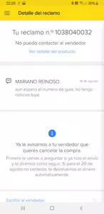 Ml no me reintegra el dinero
