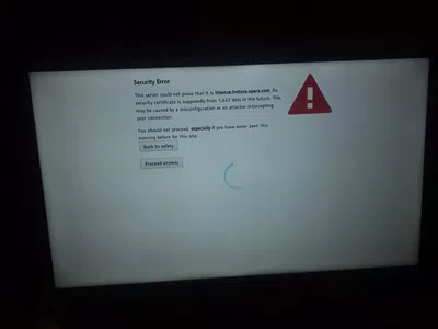 Securuty error noblex smart tv 55" 4k ayudaaaaaaaaaaaaa