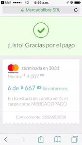 Devolución o la mercancía