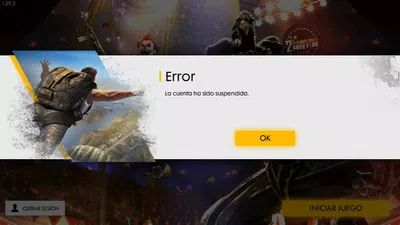 Suspencion de cuenta