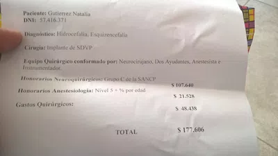 Osecac no me autoriza la cirugía de mi hija con hidrocefalia