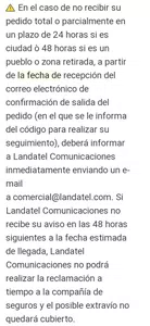 No llega mi pedido