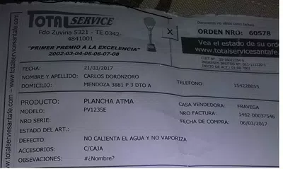 Una plancha que funcione