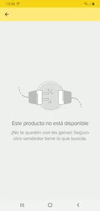 Me salta un mensaje de producto no disponible