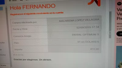Consumo reciente incorrecto
