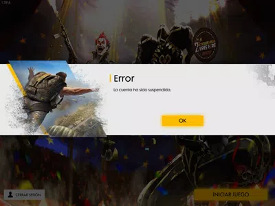Cuenta suspendida