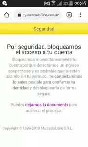 Cierre de cuenta mercado libre/pago