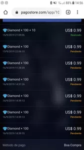 Pago cancelado