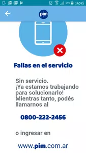 No puedo abrir aplicación pim