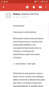 Mi cuenta de juego ha sido suspendida