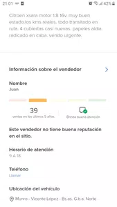 Mercadolibre me esta perjudicando publicando una reputacion equivocada sobre mi