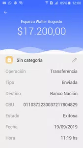 La transferencia no se acredita