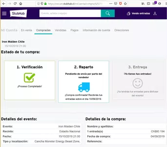 Entrada comprada no llega (y no responden)