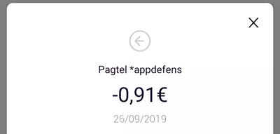 Darme de baja en paggtel app defense