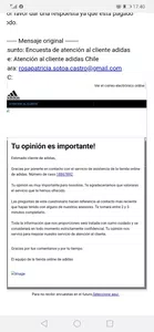 Necesito una explicación por tiendas adidas de internet