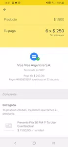 No me.entrego el producto comprado y yo lo pague