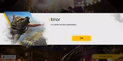 Me banearon el dispositivo x error y nu puedo jugar