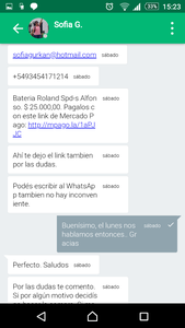 Me estafaron en $25.000