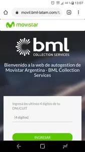 Movistar y bml me solicitan pago por deuda ajena a mi