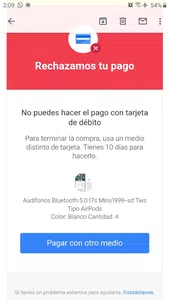 Me quitaron el dinero de mi cuenta pero sin darme los productos