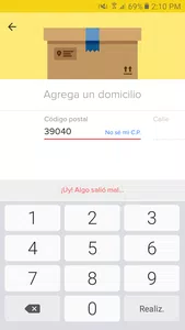Mercado libre "codigo postal desabilitado"