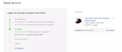 Que no me llega mas el producto