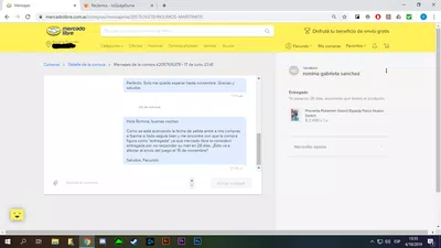 Estafa en mercado libre del vendedor romina gabriela sanchez