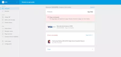 Devolución de pago