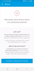 Cuenta suspendida