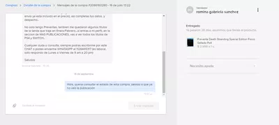 Estafa: preventa de romina gabriela sanchez