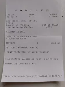 Pago a otra cuenta que no es la mía