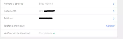 Problema con verifican identidad