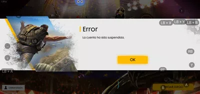 Mí cuenta fue suspendida