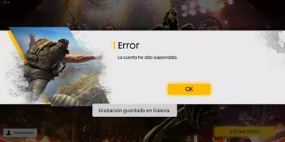 Cuenta a sido suspendido