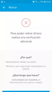 Suspendieron mi cuenta