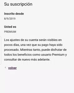 Quiero darme de baja de inscripción premium