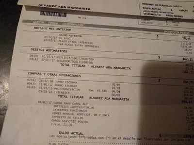 La tarjeta cencosud me debe a mí los seguros de discapacidad y desempleo