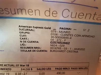 Reclamo por mal cobro de.tarjeta