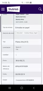 No recibi la entrada en mi domicilio