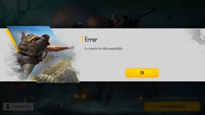 Cuenta suspendida por error