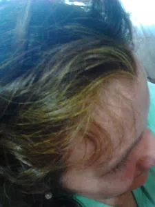 Henna dorada=pelo verde
