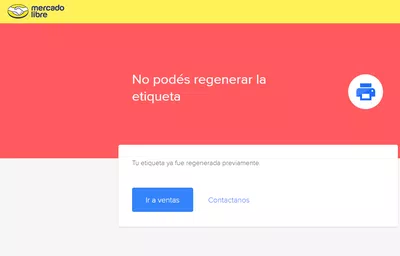 Regenerar una nueva etiqueta de entrega