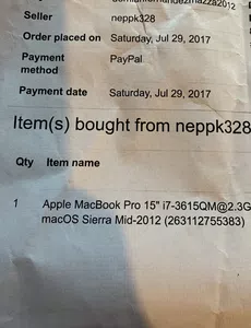 Necesito identificar un producto que compré