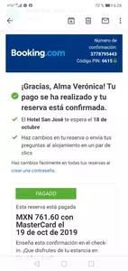 Me cobraron por una habitación que el hotel me cancelo