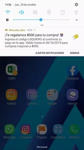 Cupon de descuento app mercado libre