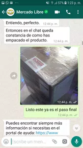 Envié un producto por mercado libre llegó roto y no me quieren responder