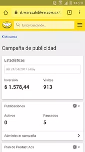 Estafa de mercado libre por cargos de publicidad, no son un método de venta segu