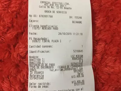 No aparece el pago