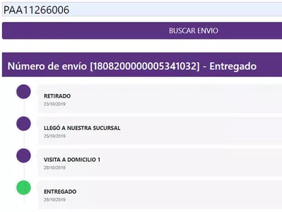 No recibí el paquete pero figura entregado. cero respuesta de oca