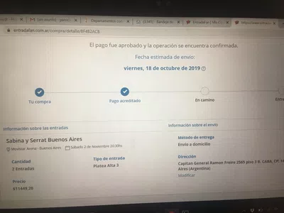Quiero mis entradas - manana es el evento y no las recibi